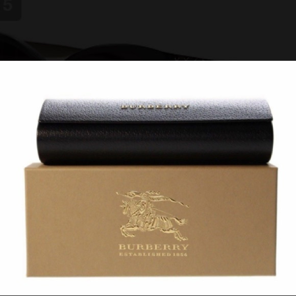 BURBERRY Matte Black Cat Eye Sunglasses